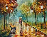 Leonid Afremov Autumn Leafs