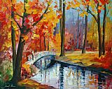 Leonid Afremov Autumn Stream