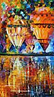 Leonid Afremov Ballon Reflections
