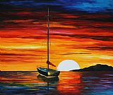 Leonid Afremov Beautiful Sunset