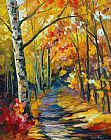 Leonid Afremov Birch Forest
