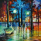 Leonid Afremov Blue Reflections
