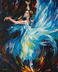 Leonid Afremov Blue Wave