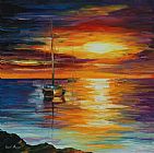 Leonid Afremov Calm Sea