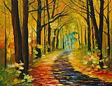 Leonid Afremov Dreamy Alley