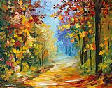 Leonid Afremov Early Morning In The Woods