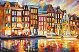 Leonid Afremov Evening In Amsterdam