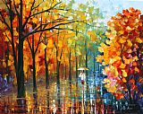 Leonid Afremov Fall Alley