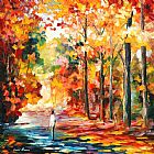 Leonid Afremov Fall Attraction