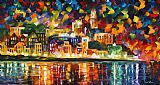 Leonid Afremov Fiesta In The Harbor