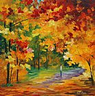 Leonid Afremov Fulgent Fall