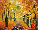 Leonid Afremov Golden Autumn