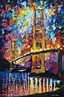Leonid Afremov Golden Gate
