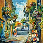 Leonid Afremov Green Balconies