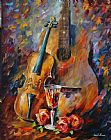 Leonid Afremov Guitar And Violin