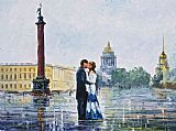 Leonid Afremov Kiss In St. Petersburg