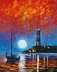 Leonid Afremov Lighthouse