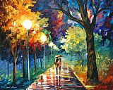 Leonid Afremov Night Alley
