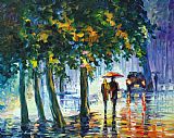 Leonid Afremov Rainy Stroll