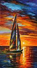 Leonid Afremov Sailing With The Sun