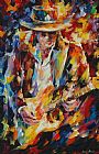 Anna Vaughan Hyatt Huntington Prints - Steve Ray Vaughan by Leonid Afremov