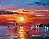 Leonid Afremov Sunset