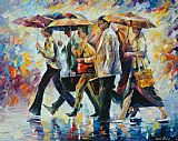 Leonid Afremov Today I Forgot My Umbrella