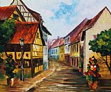 Germany: Revolution, 1848 Paintings - Town in Germany by Leonid Afremov