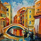 Leonid Afremov Venice Bridge