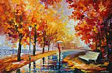 Leonid Afremov White Umbrella