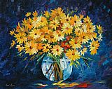 Leonid Afremov Yellow On Blue