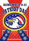 Collection 10 American Eagle Patriot Day 911 Poster Greeting Card
