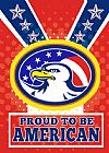 Collection 10 American Proud Eagle Independence Day Poster Greeting Card