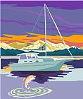 Collection 10 Sailboat Retro
