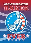 Collection 10 World's Greatest Baker Greeting Card Poster
