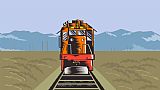 Collection 10 Diesel Train Front Rear Woodcut Retro