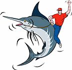 Collection 10 Fisherman Riding Marlin