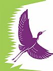 Collection 10 Heron Crane Flying Retro