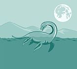 Collection 10 Loch Ness Monster Retro