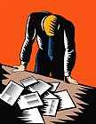 Males Prints - Male Worker Depressed Unemployed by Collection 10