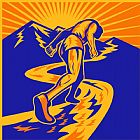 Collection 10 Marathon runner or jogger on mountain road