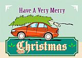 Collection 10 Merry Christmas Tree Car Automobile