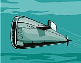 Collection 10 Submarine Boat Retro