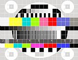 Collection 10 TV multicolor signal test pattern