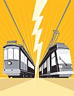 Collection 10 Vintage and Modern Streetcar Tram Train