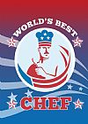 Collection 10 World's Best American Chef Greeting Card Poster