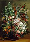 Courbet, Gustave Bouquet of Flowers in a Vase painting