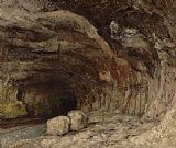Courbet, Gustave Grotto of Sarrazine Near Nans Sous Sainte Anne painting