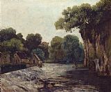 Courbet, Gustave L'ecluse De La Loue painting