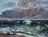 Courbet, Gustave La Vague painting